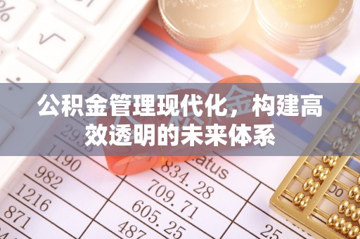 崇川公积金管理现代化，构建高效透明的未来体系