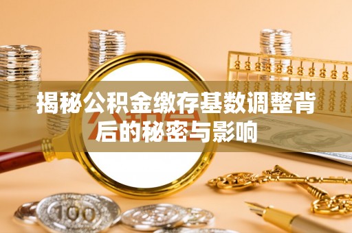 崇川揭秘公积金缴存基数调整背后的秘密与影响