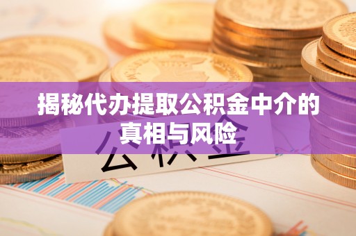 崇川揭秘代办提取公积金中介的真相与风险