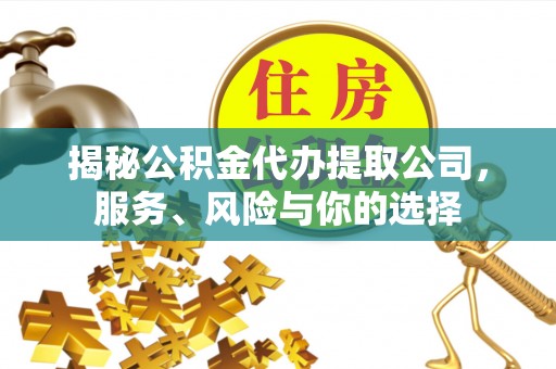崇川揭秘公积金代办提取公司，服务、风险与你的选择